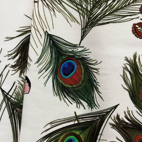 Versace Peacock Dress ~ Size 42 - Picture 9 of 16